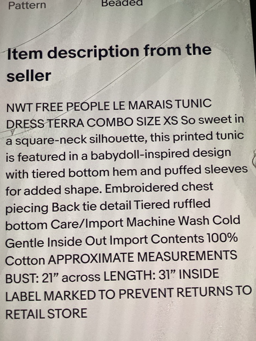 Free people tunic dress - Picture 12 of 12